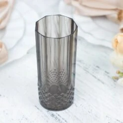 6 Pcs 14 Oz Crystal Plastic Drinking Glasses - Disposable Tableware -Optimal Home Decoration 6 clear 14 oz crystal plastic drinking glasses disposable tableware 30814583914559