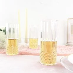 6 Pcs 14 Oz Crystal Plastic Drinking Glasses - Disposable Tableware -Optimal Home Decoration 6 clear 14 oz crystal plastic drinking glasses disposable tableware dsp cuct006 14 clr 29791799443519