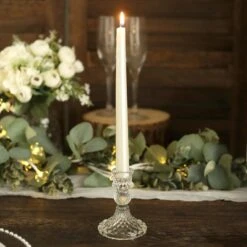 6 Diamond Design 4" Reversible Glass Taper And Votive Candle Holders -Optimal Home Decoration 6 diamond design 4 reversible glass taper and votive candle holders 30775393648703