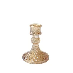 6 Diamond Design 4" Reversible Glass Taper And Votive Candle Holders -Optimal Home Decoration 6 diamond design 4 reversible glass taper and votive candle holders cand hold tp001 4 gold 30775398006847