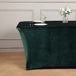 6 Ft Fitted Premium Velvet Tablecloth Rectangular Table Cover 27 6 Ft Fitted Premium Velvet Tablecloth Rectangular Table Cover -Optimal Home Decoration 6 ft fitted premium velvet tablecloth rectangular table cover 29849578831935