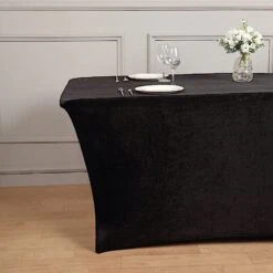 6 Ft Fitted Premium Velvet Tablecloth Rectangular Table Cover 36 6 Ft Fitted Premium Velvet Tablecloth Rectangular Table Cover -Optimal Home Decoration 6 ft fitted premium velvet tablecloth rectangular table cover 29849581584447