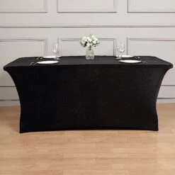 6 Ft Fitted Premium Velvet Tablecloth Rectangular Table Cover 37 6 Ft Fitted Premium Velvet Tablecloth Rectangular Table Cover -Optimal Home Decoration 6 ft fitted premium velvet tablecloth rectangular table cover 29849581715519