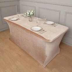 6 Ft Fitted Premium Velvet Tablecloth Rectangular Table Cover 41 6 Ft Fitted Premium Velvet Tablecloth Rectangular Table Cover -Optimal Home Decoration 6 ft fitted premium velvet tablecloth rectangular table cover 29849583976511