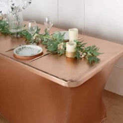 6 Ft Fitted Spandex Tablecloth Metallic Table Cover 33 6 Ft Fitted Spandex Tablecloth Metallic Table Cover -Optimal Home Decoration 6 ft fitted spandex tablecloth metallic table cover 28965956026431