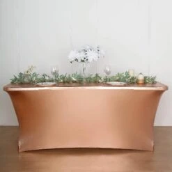 6 Ft Fitted Spandex Tablecloth Metallic Table Cover 35 6 Ft Fitted Spandex Tablecloth Metallic Table Cover -Optimal Home Decoration 6 ft fitted spandex tablecloth metallic table cover 28965956091967