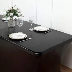 6 Ft Fitted Spandex Tablecloth Metallic Table Cover 29 6 Ft Fitted Spandex Tablecloth Metallic Table Cover -Optimal Home Decoration 6 ft fitted spandex tablecloth metallic table cover 28976747511871