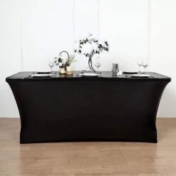 6 Ft Fitted Spandex Tablecloth Metallic Table Cover 26 6 Ft Fitted Spandex Tablecloth Metallic Table Cover -Optimal Home Decoration 6 ft fitted spandex tablecloth metallic table cover 28977041571903