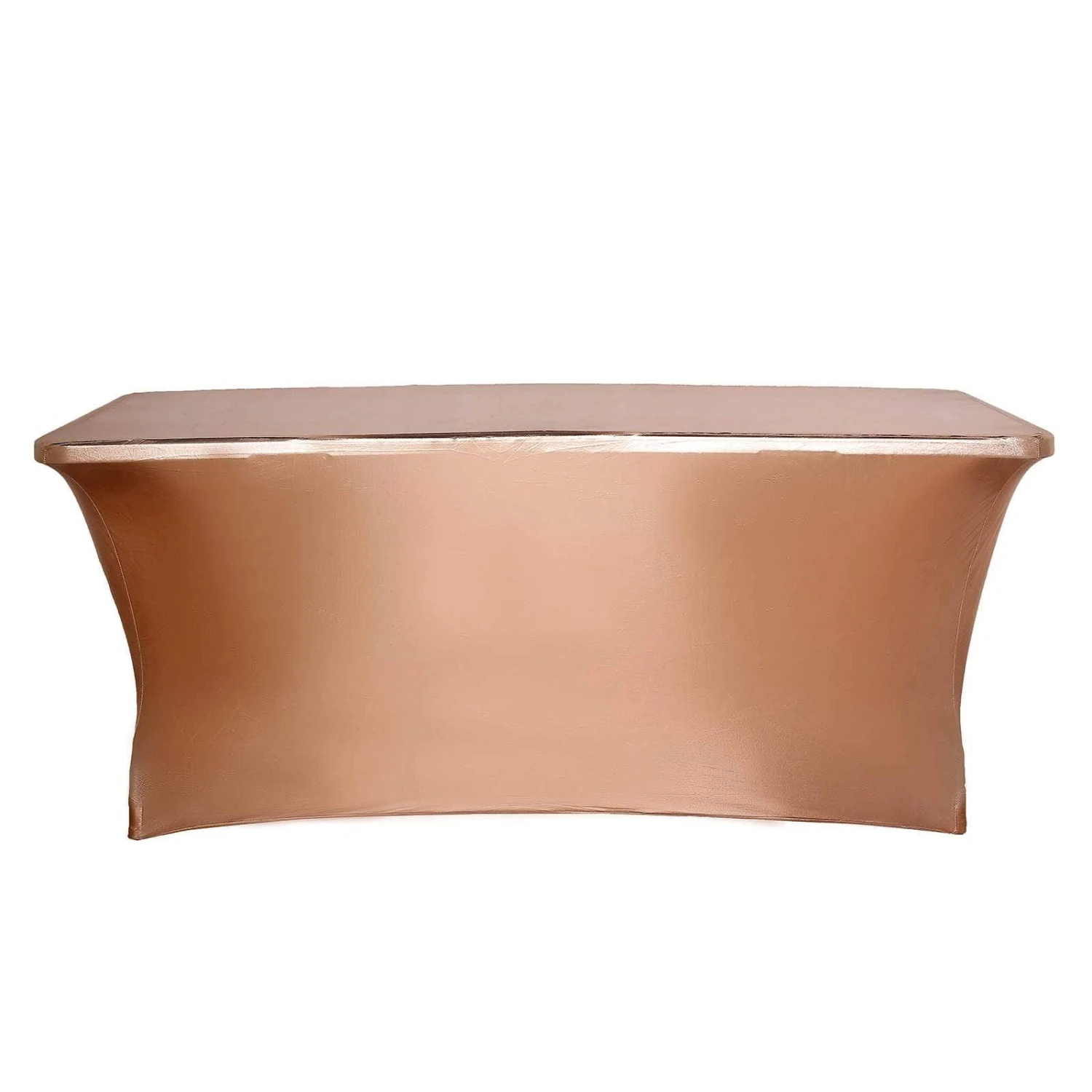 6 Ft Fitted Spandex Tablecloth Metallic Table Cover 12 6 Ft Fitted Spandex Tablecloth Metallic Table Cover - Image 10