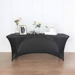 6 Ft Fitted Spandex Tablecloth Open Back Rectangular Table Cover 29 6 Ft Fitted Spandex Tablecloth Open Back Rectangular Table Cover -Optimal Home Decoration 6 ft fitted spandex tablecloth open back rectangular table cover 28965960089663