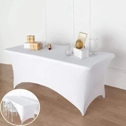6 Ft Fitted Spandex Tablecloth Open Back Rectangular Table Cover 36 6 Ft Fitted Spandex Tablecloth Open Back Rectangular Table Cover -Optimal Home Decoration 6 ft fitted spandex tablecloth open back rectangular table cover 28965960286271