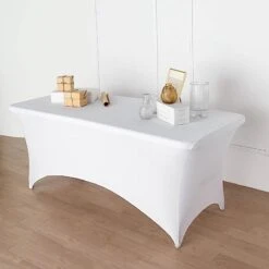 6 Ft Fitted Spandex Tablecloth Open Back Rectangular Table Cover 38 6 Ft Fitted Spandex Tablecloth Open Back Rectangular Table Cover -Optimal Home Decoration 6 ft fitted spandex tablecloth open back rectangular table cover 28976655564863