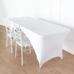 6 Ft Fitted Spandex Tablecloth Open Back Rectangular Table Cover 34 6 Ft Fitted Spandex Tablecloth Open Back Rectangular Table Cover -Optimal Home Decoration 6 ft fitted spandex tablecloth open back rectangular table cover 28978995462207
