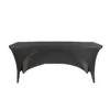 6 Ft Fitted Spandex Tablecloth Open Back Rectangular Table Cover -Optimal Home Decoration 6 ft fitted spandex tablecloth open back rectangular table cover tab rec spx6ft opn blk 28965959860287