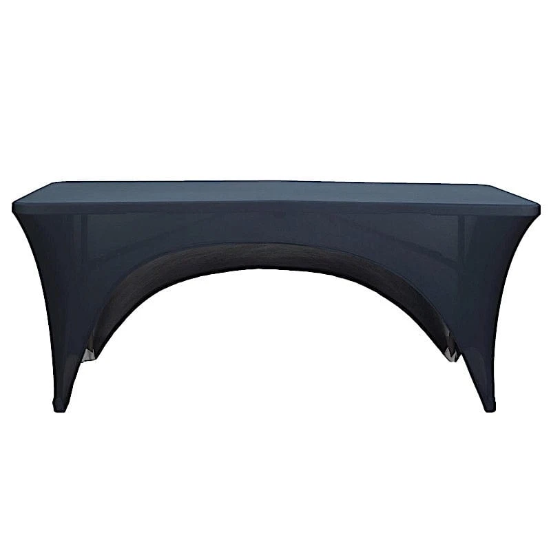 6 Ft Fitted Spandex Tablecloth Open Back Rectangular Table Cover 22 6 Ft Fitted Spandex Tablecloth Open Back Rectangular Table Cover - Image 20
