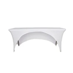 6 Ft Fitted Spandex Tablecloth Open Back Rectangular Table Cover 32 6 Ft Fitted Spandex Tablecloth Open Back Rectangular Table Cover -Optimal Home Decoration 6 ft fitted spandex tablecloth open back rectangular table cover tab rec spx6ft opn wht 28978993889343