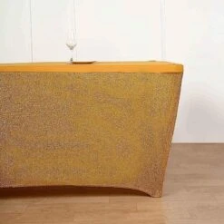 6 Ft Fitted Spandex Tablecloth Ruffled Metallic Table Cover 25 6 Ft Fitted Spandex Tablecloth Ruffled Metallic Table Cover -Optimal Home Decoration 6 ft fitted spandex tablecloth ruffled metallic table cover 28965961400383