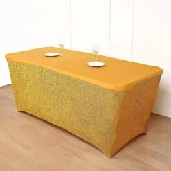 6 Ft Fitted Spandex Tablecloth Ruffled Metallic Table Cover 29 6 Ft Fitted Spandex Tablecloth Ruffled Metallic Table Cover -Optimal Home Decoration 6 ft fitted spandex tablecloth ruffled metallic table cover 28965961564223