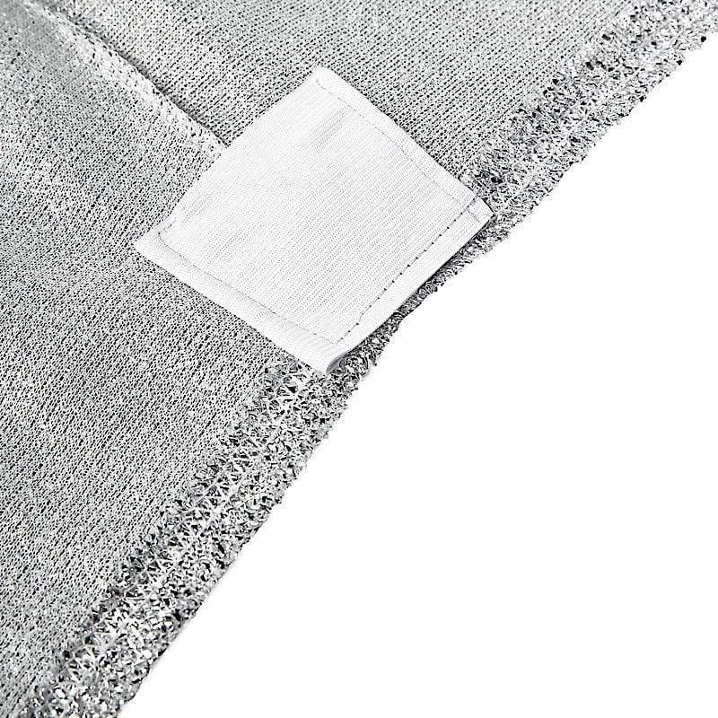 6 Ft Fitted Spandex Tablecloth Ruffled Metallic Table Cover 22 6 Ft Fitted Spandex Tablecloth Ruffled Metallic Table Cover - Image 20