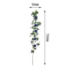 6 Ft Long 5 Silk Rose Flowers Garland With Leaves And Bendable Wire Vines 35 6 Ft Long 5 Silk Rose Flowers Garland With Leaves And Bendable Wire Vines -Optimal Home Decoration 6 ft long 5 silk rose flowers garland with leaves and bendable wire vines 28969387753535