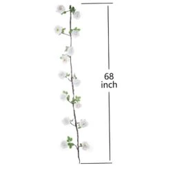 6 Ft Long Silk Peony Flowers Garland With Leaves And Bendable Wire Vines -Optimal Home Decoration 6 ft long silk peony flowers garland with leaves and bendable wire vines 28969355804735