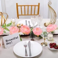 6 Ft Long Silk Peony Flowers Garland With Leaves And Bendable Wire Vines -Optimal Home Decoration 6 ft long silk peony flowers garland with leaves and bendable wire vines 28970156490815