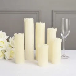 6 LED Candles Battery Operated Dripping Wax Design Pillar Lights - Warm White -Optimal Home Decoration 6 led candles battery operated dripping wax design pillar lights warm white led cand pl06 set ivr 30235961524287