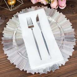 6 Plastic 13" Sunray Round Charger Plates With Scalloped Rim 37 6 Plastic 13" Sunray Round Charger Plates With Scalloped Rim -Optimal Home Decoration 6 metallic 13 sunray acrylic plastic charger plates with scalloped edges 30856803844159