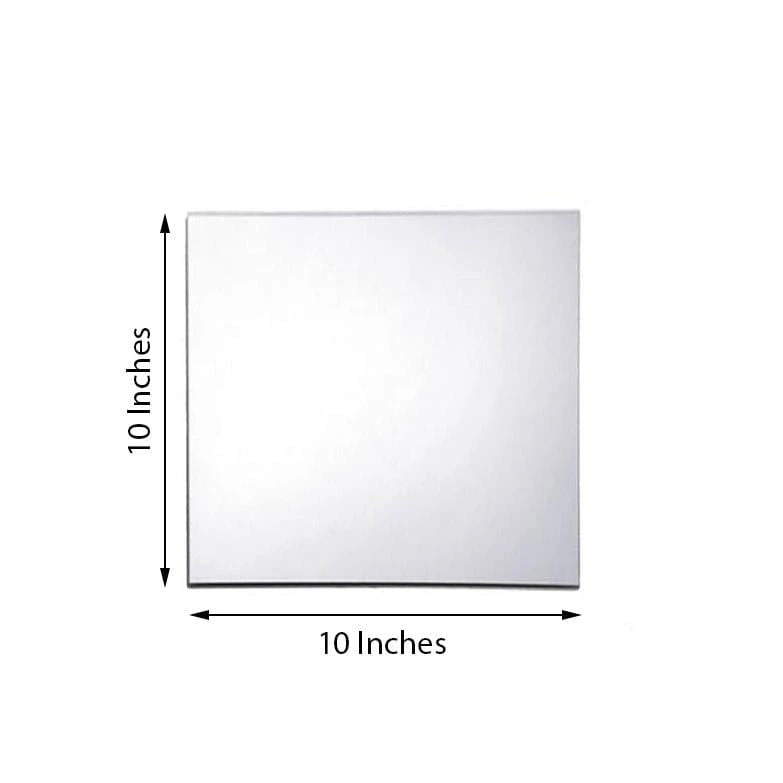 6 Pcs 10" Square Mirrors Centerpieces 4 6 Pcs 10" Square Mirrors Centerpieces - Image 2