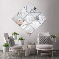 6 Pcs 10" Square Mirrors Centerpieces 11 6 Pcs 10" Square Mirrors Centerpieces -Optimal Home Decoration 6 pcs 10 square mirrors centerpieces mirr 10 squx6 27974189645887