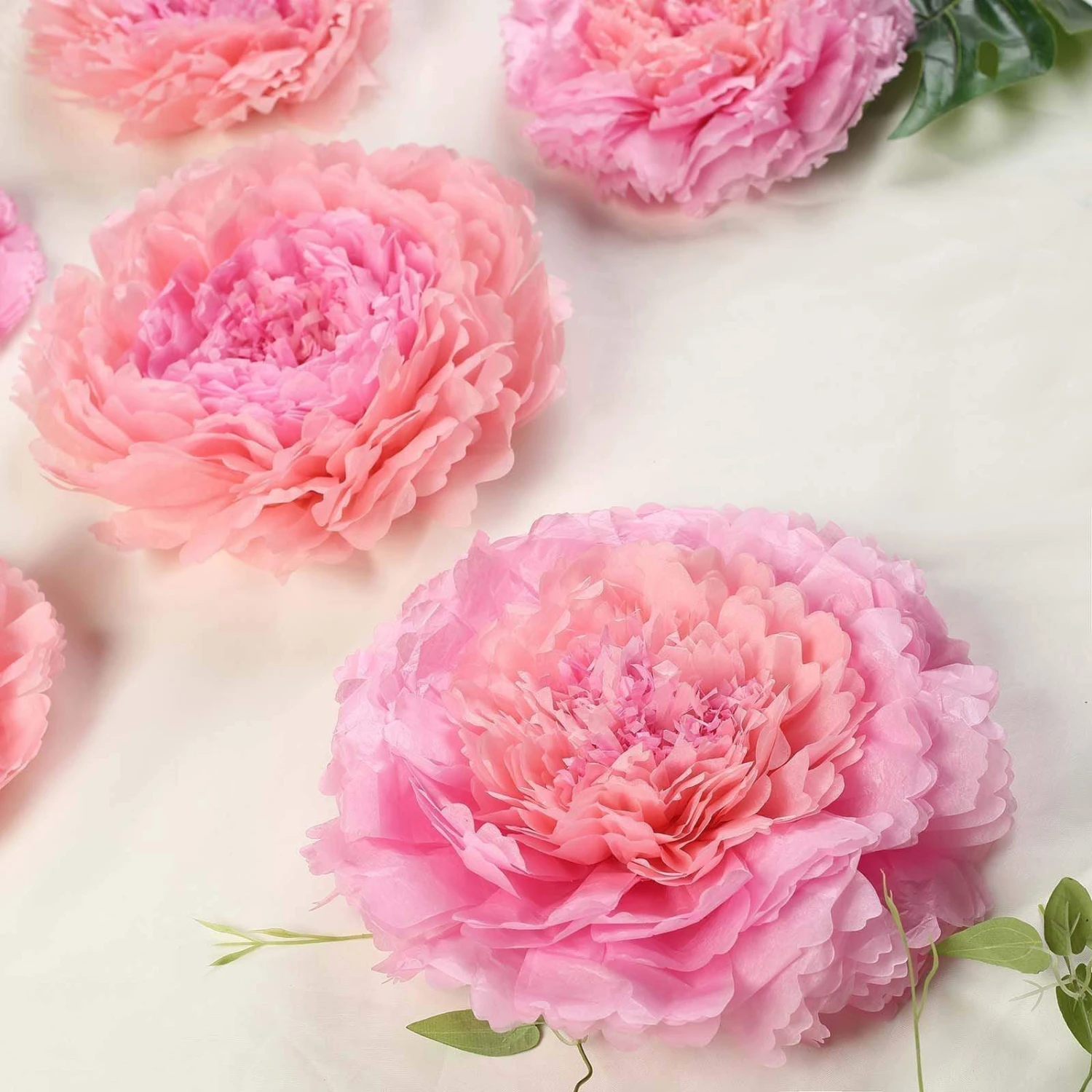 6 Pcs 12" 16" 20" Wide Large Carnations Tissue Paper Flowers 14 6 Pcs 12" 16" 20" Wide Large Carnations Tissue Paper Flowers - Image 12