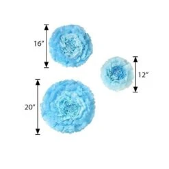 6 Pcs 12" 16" 20" Wide Large Carnations Tissue Paper Flowers 40 6 Pcs 12" 16" 20" Wide Large Carnations Tissue Paper Flowers -Optimal Home Decoration 6 pcs 12 16 20 wide large carnations tissue paper flowers 28992044236863