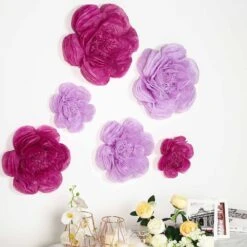 6 Pcs 12" 16" 20" Wide Peonies Tissue Paper Flowers 24 6 Pcs 12" 16" 20" Wide Peonies Tissue Paper Flowers -Optimal Home Decoration 6 pcs 12 16 20 wide peonies tissue paper flowers 28992051937343