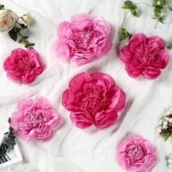 6 Pcs 12" 16" 20" Wide Peonies Tissue Paper Flowers 31 6 Pcs 12" 16" 20" Wide Peonies Tissue Paper Flowers -Optimal Home Decoration 6 pcs 12 16 20 wide peonies tissue paper flowers 28992052199487