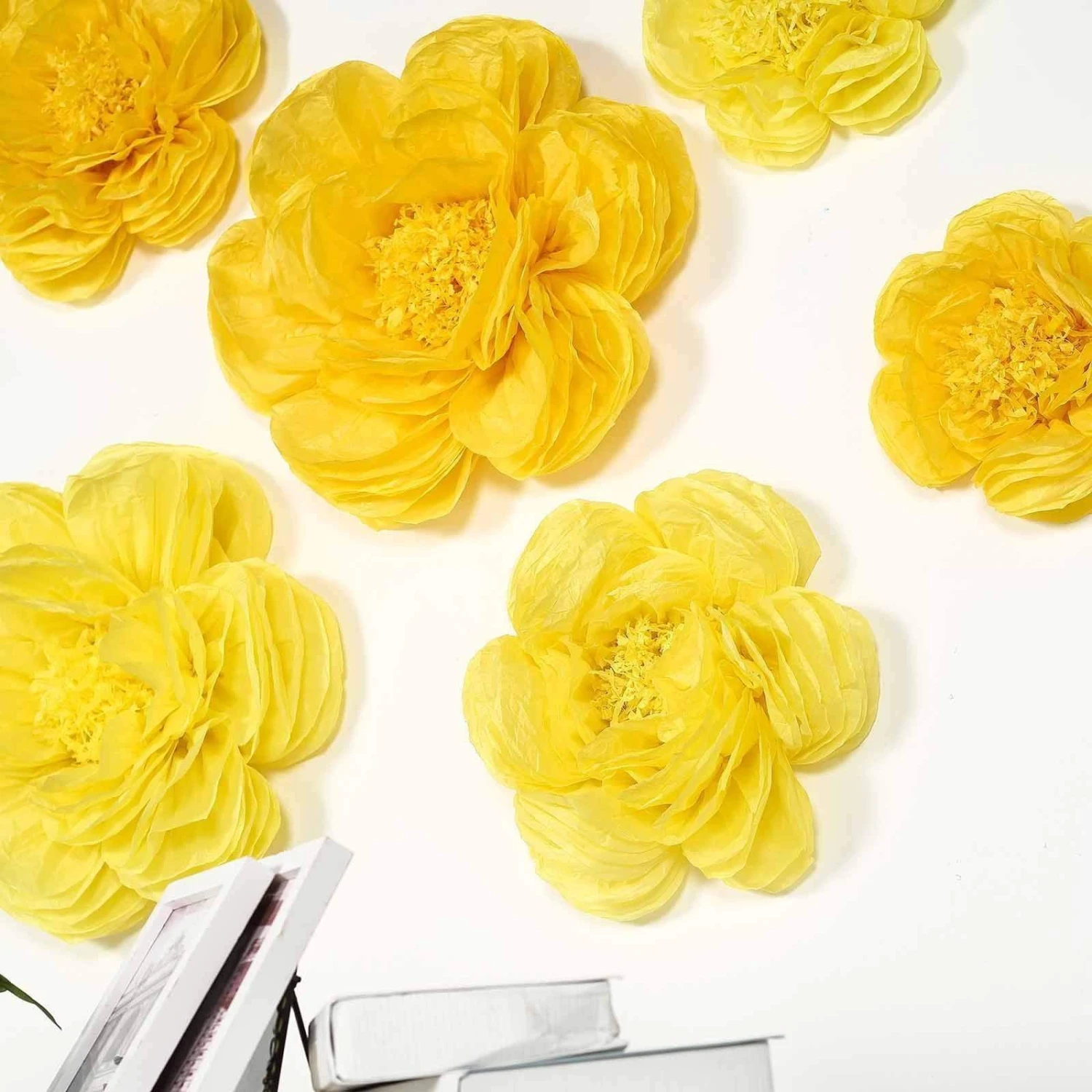 6 Pcs 12" 16" 20" Wide Peonies Tissue Paper Flowers 18 6 Pcs 12" 16" 20" Wide Peonies Tissue Paper Flowers - Image 16