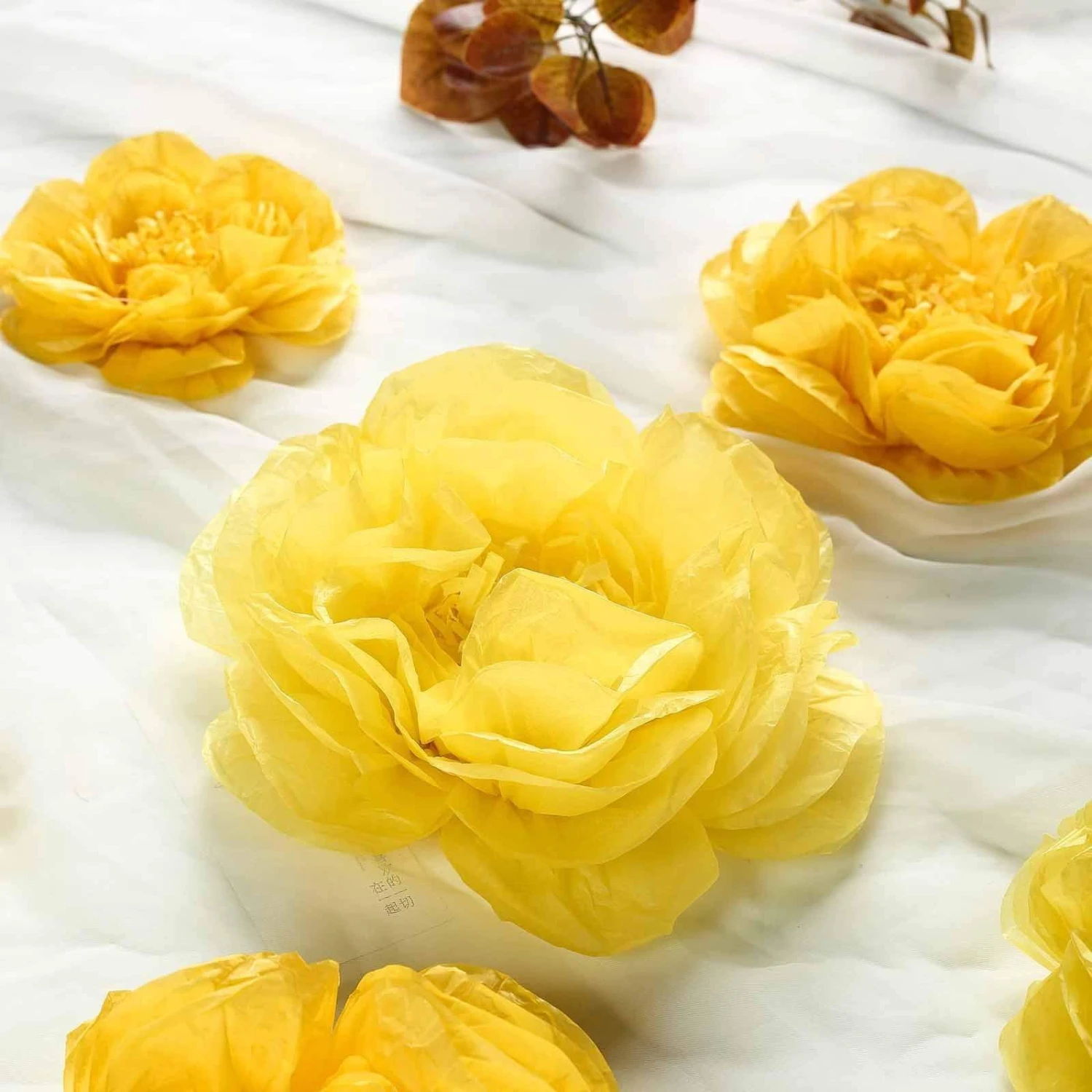 6 Pcs 12" 16" 20" Wide Peonies Tissue Paper Flowers 20 6 Pcs 12" 16" 20" Wide Peonies Tissue Paper Flowers - Image 18