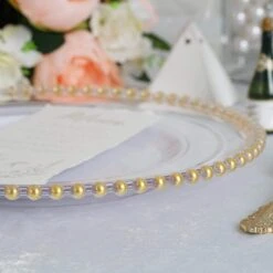 6 Pcs 12" Round Beaded Rim Charger Plates 41 6 Pcs 12" Round Beaded Rim Charger Plates -Optimal Home Decoration 6 pcs 12 round beaded rim charger plates 28995514564671