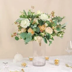 6 Pcs 12" Tall Cylinder Glass Vases Wedding Centerpieces - Clear -Optimal Home Decoration 6 pcs 12 tall cylinder glass vases wedding centerpieces clear vase a3 12 29712432824383