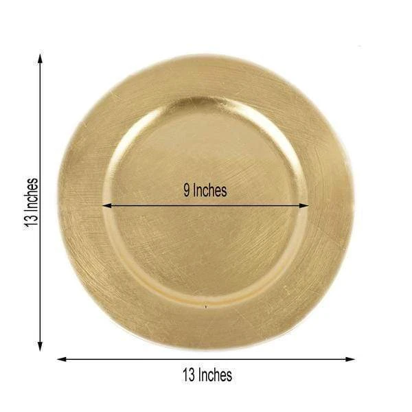 6 Pcs 13" Round Charger Plates 11 6 Pcs 13" Round Charger Plates - Image 9