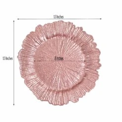 6 Pcs 13" Round Textured Charger Plates -Optimal Home Decoration 6 pcs 13 round textured charger plates 28995453190207