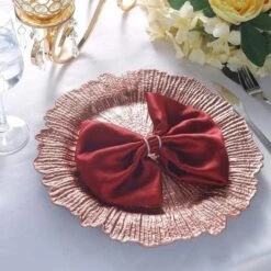 6 Pcs 13" Round Textured Charger Plates -Optimal Home Decoration 6 pcs 13 round textured charger plates 28995453321279