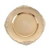 6 Pcs 13" Round With Embossed Rim Charger Plates -Optimal Home Decoration 6 pcs 13 round with embossed rim charger plates chrg 1310 gold 28993016725567