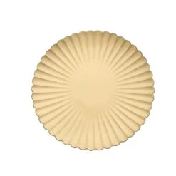 6 Round 13" Plastic Charger Plates With Scalloped Shell Design