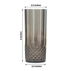 6 Pcs 14 Oz Crystal Plastic Drinking Glasses - Disposable Tableware -Optimal Home Decoration 6 pcs 14 oz crystal plastic drinking glasses disposable tableware 30814583881791