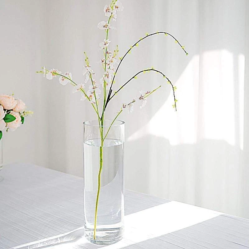 6 Pcs 14" Tall Cylinder Glass Wedding Centerpieces Vases - Clear 15 6 Pcs 14" Tall Cylinder Glass Wedding Centerpieces Vases - Clear - Image 13