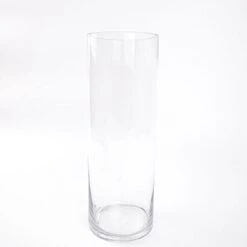 6 Pcs 14" Tall Cylinder Glass Wedding Centerpieces Vases - Clear
