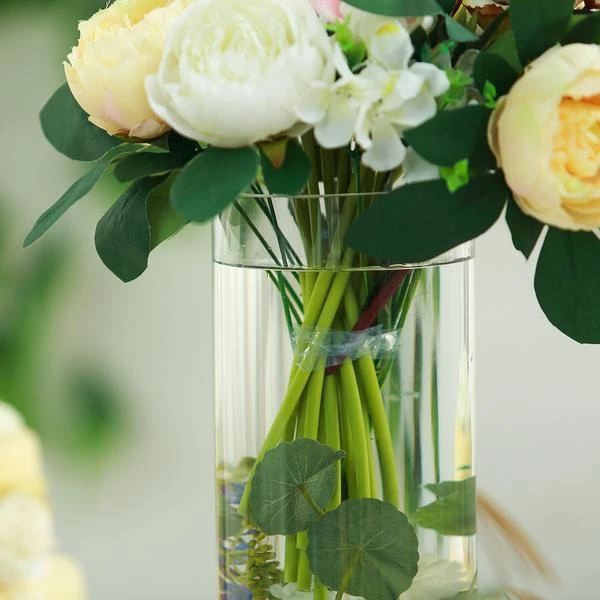 6 Pcs 16" Tall Cylinder Glass Wedding Centerpieces Vases - Clear 6 6 Pcs 16" Tall Cylinder Glass Wedding Centerpieces Vases - Clear - Image 4