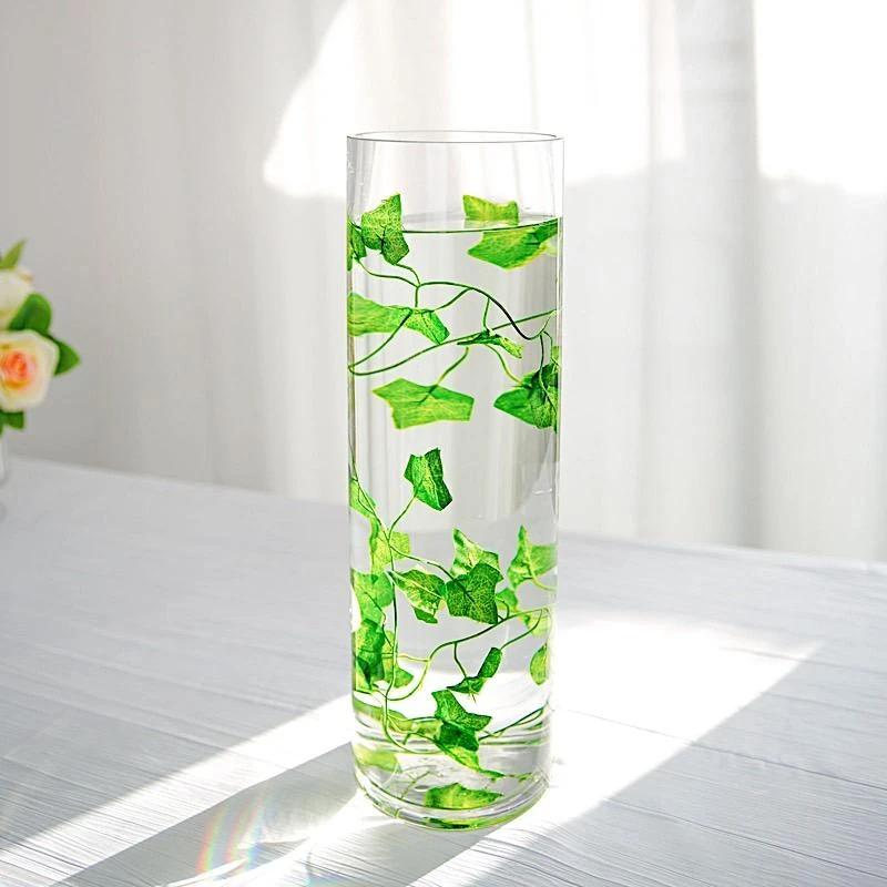 6 Pcs 16" Tall Cylinder Glass Wedding Centerpieces Vases - Clear 16 6 Pcs 16" Tall Cylinder Glass Wedding Centerpieces Vases - Clear - Image 14