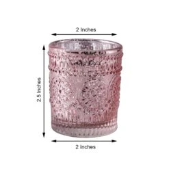 6 Pcs 2.5" Mercury Glass Votive Candle Holders With Primrose Design 30 6 Pcs 2.5" Mercury Glass Votive Candle Holders With Primrose Design -Optimal Home Decoration 6 pcs 2 5 mercury glass votive candle holders with primrose design 28950914105407