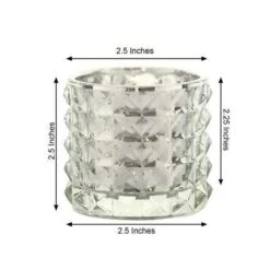 6 Pcs 2.5" Round Studded Mercury Glass Votive Candle Holders 41 6 Pcs 2.5" Round Studded Mercury Glass Votive Candle Holders -Optimal Home Decoration 6 pcs 2 5 round studded mercury glass votive candle holders 28950915907647